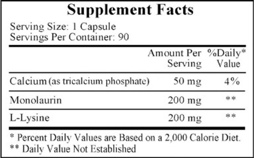 Laurisine 90c label by Ecological Formulas
