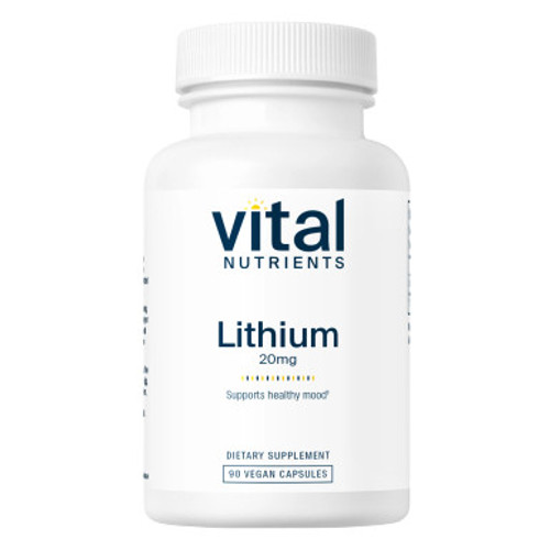 Lithium (orotate) 20mg 90c by Vital Nutrients