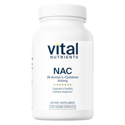 NAC (N-Acetyl-l-Cysteine) 600mg 100c by Vital Nutrients