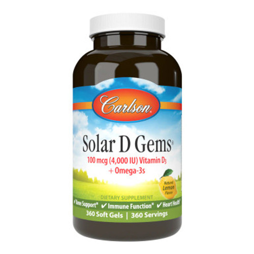 Solar D Gems 4000 IU 360sg by Carlson Labs