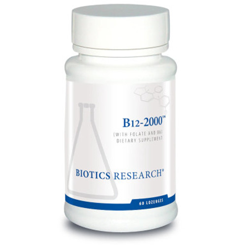 B12-2000 Lozenges 60L by Biotics
