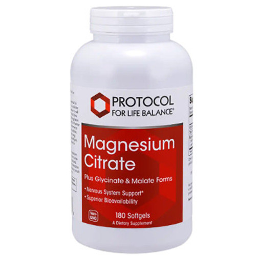 Magnesium Citrate 180sg by Protocol for Life Balance