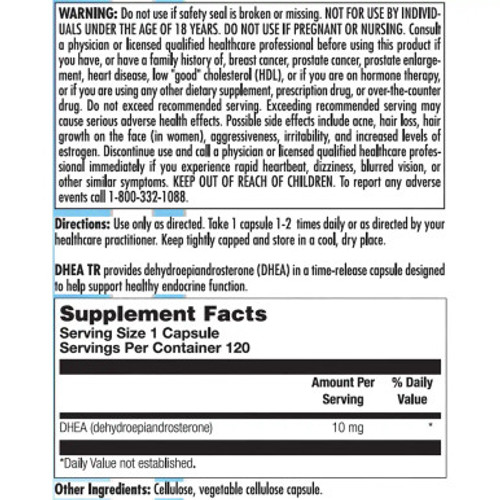 DHEA TR 120c Label  by Nutra BioGenesis DHEA TR 120c Label  by Nutra BioGenesis