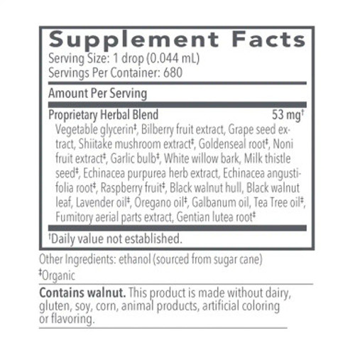 Biocidin Remove Liquid 1 oz by Biocidin Botanicals label