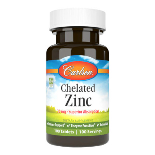 Chelated Zinc 100t by Carlson Labs