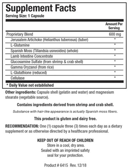 IPS (Intestinal Permeability Support) 90C - Supplement Facts IPS (Intestinal Permeability Support) 90C - Supplement Facts