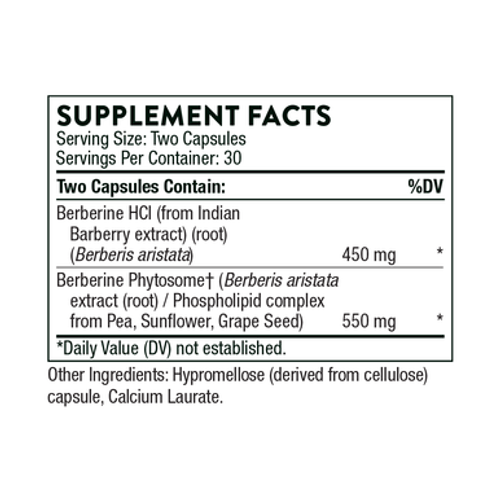 Berberine 1000mg 60c Label by Thorne