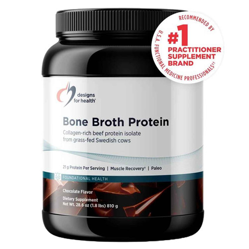Bone Broth Protein Chocolate 30 serv by Designs for Health