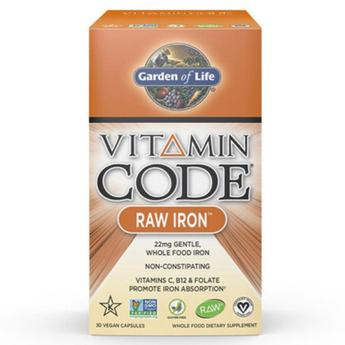 Vitamin Code Raw Iron 30vcaps by Garden of Life