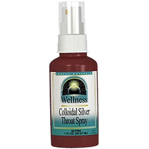 Colloidal Silver Throat Spray 30ppm 1oz by Source Naturals