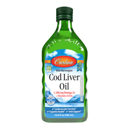 Cod Liver Oil Regular Flavor 500 ml by Carlson Labs