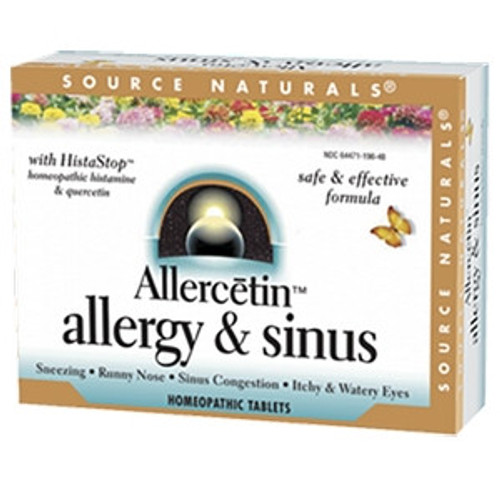 Allercetin Allergy & Sinus 48tabs by Source Naturals
