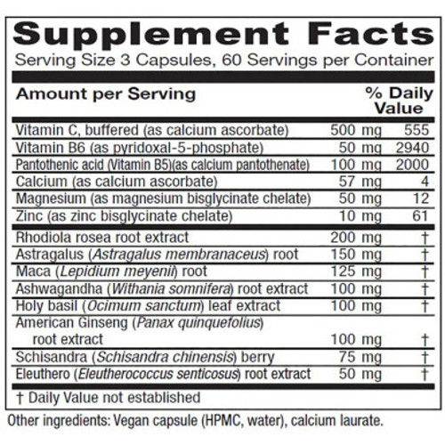 Adrenal Assist label 180c by Vitanica