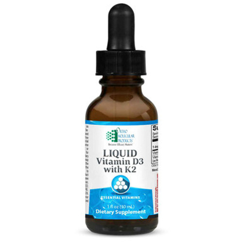 Ortho Molecular Products - Vitamin D3 with K2 Liquid - 1 OZ