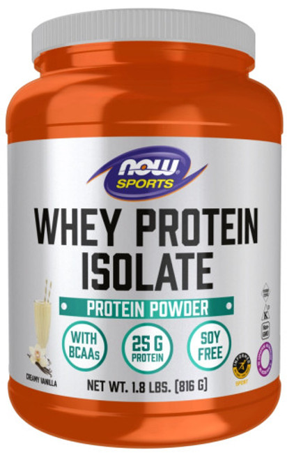 Whey Protein Isolate Vanilla 1.8lb by Now Foods