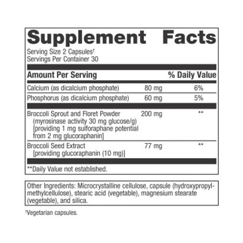 SulforaClear 60C label by Metagenics