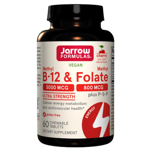 Methyl B-12 & Methyl Folate Cherry 60 loz by Jarrow Formulas