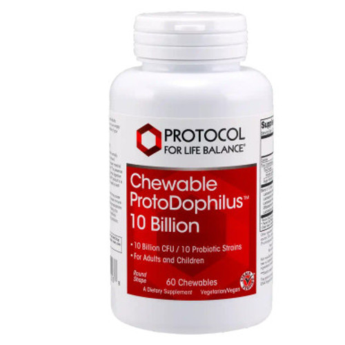 ProtoDophilus 10 billion 60 chews by Protocol for Life Balance