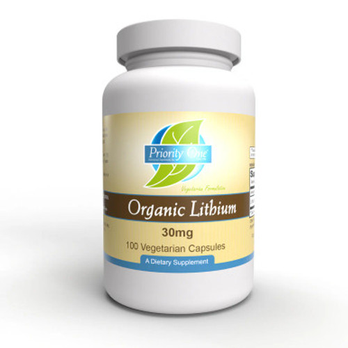Lithium Organic 30mg 100c by Priority One