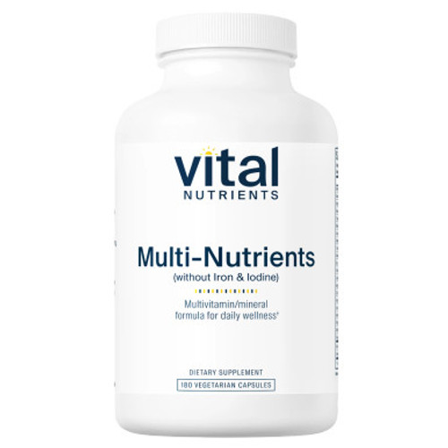 Multi-Nutrients (without Iron or Iodine) - 180 vcaps by Vital Nutrients