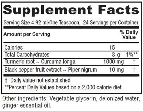 Turmeric Tonic 4 fl oz label by Vitanica