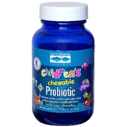Kids Chewable Probiotic 30 chews by Trace Minerals Research Kids Chewable Probiotic 30 chews by Trace Minerals Research