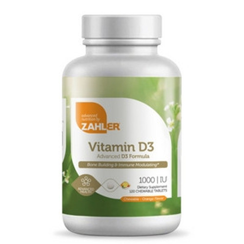 Vitamin D3 Chewable 1000 IU 120t by Zahler