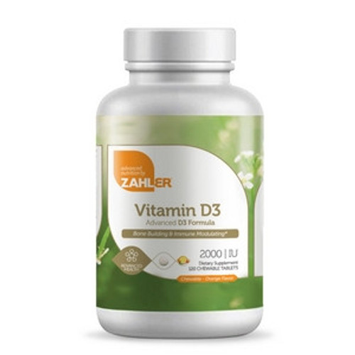Vitamin D3 Chewable 2000 IU 120t by Zahler