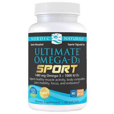 Ultimate Omega-D3 Sport 60sg by Nordic Naturals