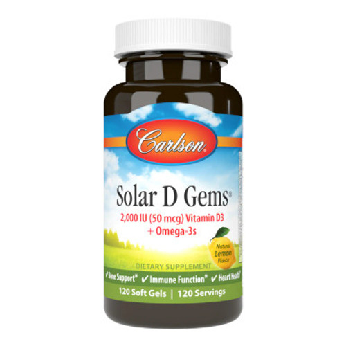 Solar D Gems 2000 IU 120sg by Carlson Labs