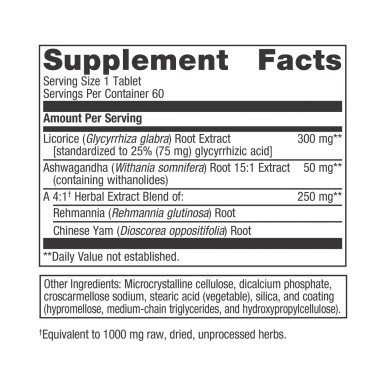 Licorice Plus 60T label by Metagenics