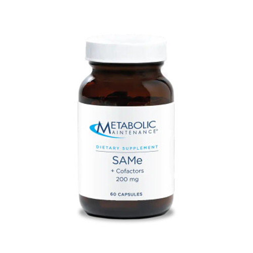 SAMe + CoFactors 200mg 60c (f) by Metabolic Maintenance SAMe + CoFactors 200mg 60c (f) by Metabolic Maintenance