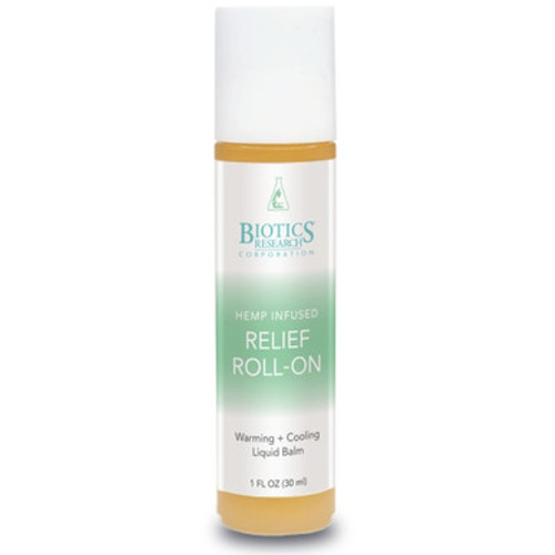 Hemp Infused Relief Roll-On 30ml - Biotics Research