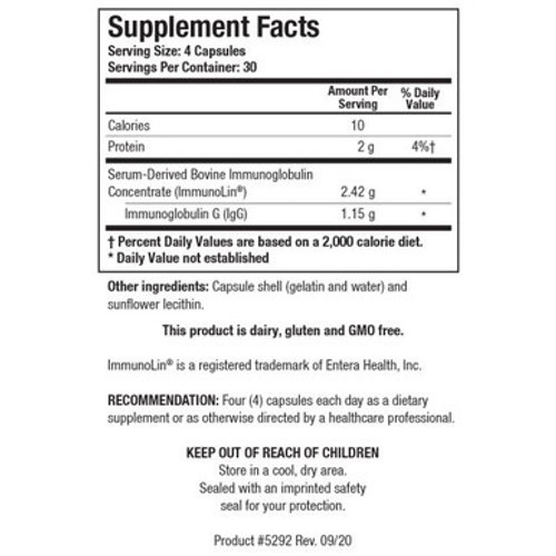 Immuno-gG SBI 120C - supplement facts - Biotics Research Immuno-gG SBI 120C - supplement facts - Biotics Research