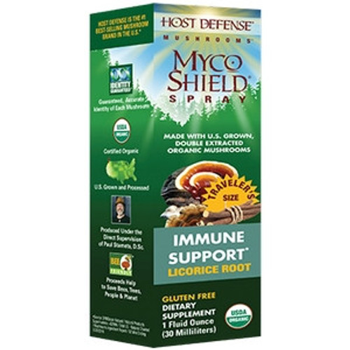 MycoShield Spray Licorice Root 1 fl oz by Host Defense MycoShield Spray Licorice Root 1 fl oz by Host Defense