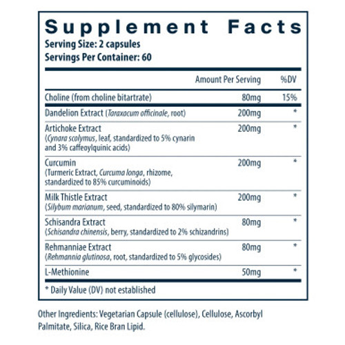 Liver Support 60c Label by Vital Nutrients