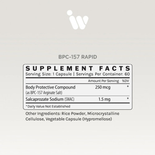 BPC-157 Rapid 60c by InfiniWell label