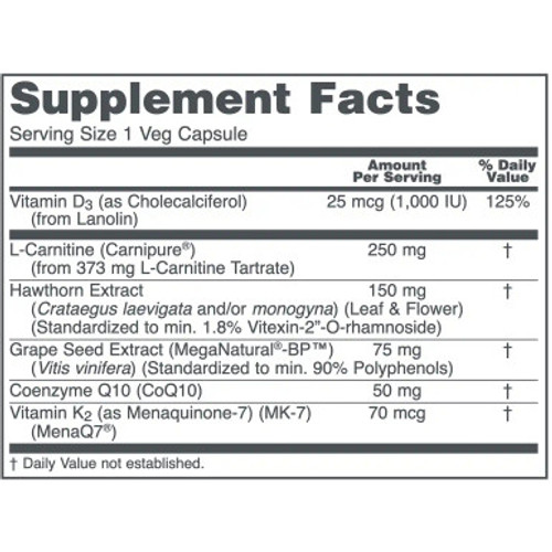 Clinical Cardio 6 90c by Protocol For Life Balance label