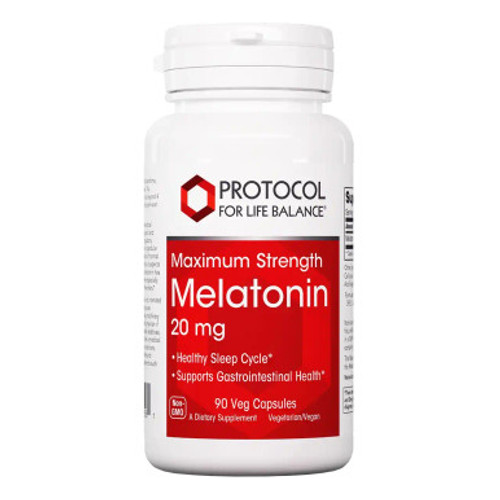 Melatonin 20 mg (Maximum Strength) 90c by Protocol for Life Balance
