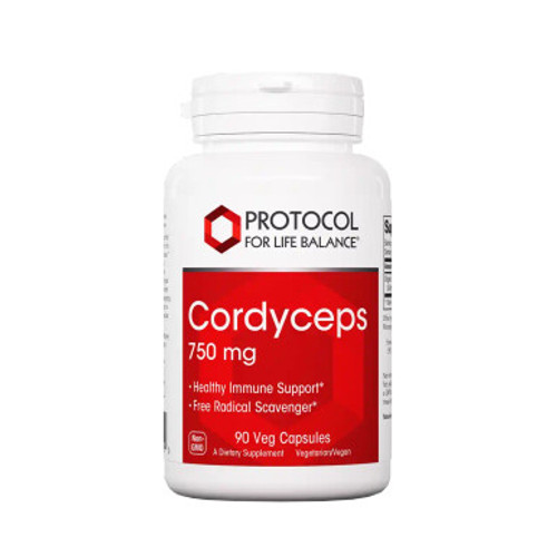 Cordyceps 750 mg 90c by Protocol for Life Balance
