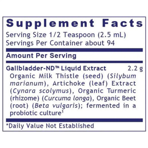 Fermented Gallbladder-ND 8fl oz label by Premier Research Labs