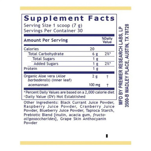 Aloe Powder - Mixed Berry Flavor 7.4oz by Premier Research Labs