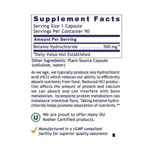 HCL Premier 90c label by Premier Research Labs