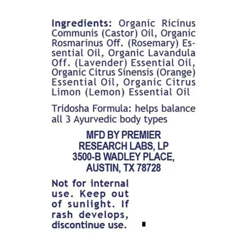 QC Oil Blend 1fl oz label by Premier Research Labs