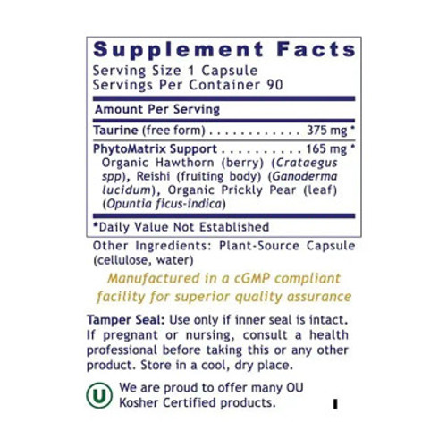 Taurine Blend 90c label by Premier Research Labs