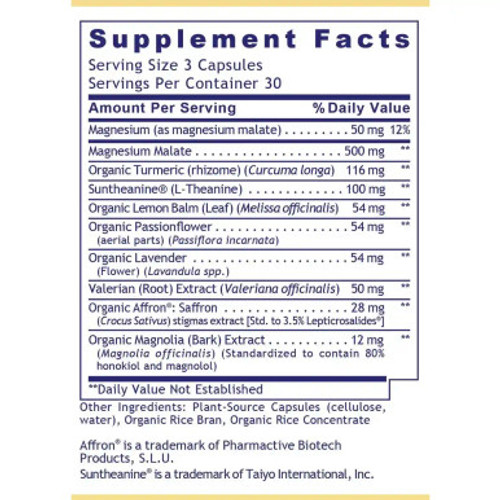 Tranquinol 90c label by Premier Research Labs