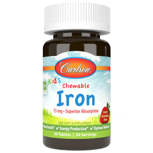 Kid's Chewable Iron 30t by Carlson Labs