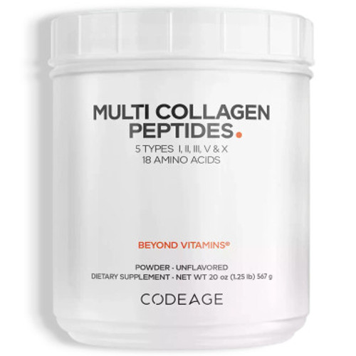 Multi Collagen Peptides Powder Unflavored 567g by Codeage