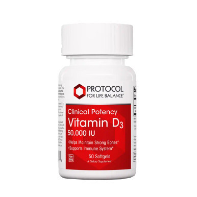 Vitamin D3 50,000 IU 50sg by Protocol for Life Balance