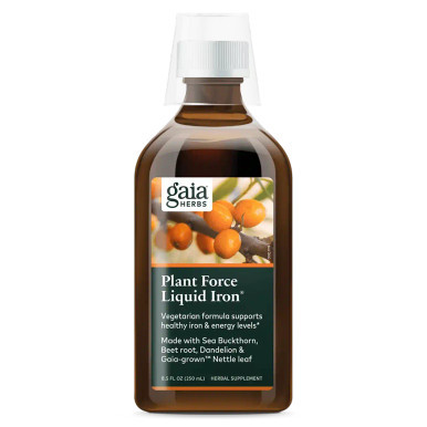 Plant Force Liquid Iron 8.5fl oz by Gaia Herbs